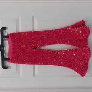 Sequin Flared Pants